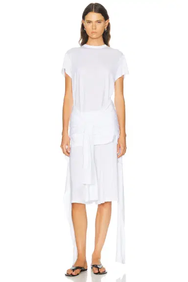 TOTEME Tie Waist Jersey Top | Thumbnail 2 TOTEME Tie Waist Jersey Top | Thumbnail 2