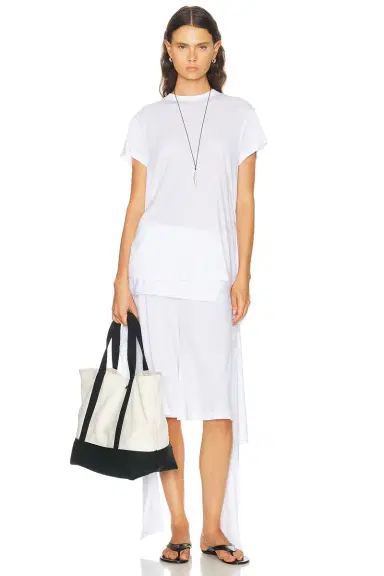 TOTEME Tie Waist Jersey Top | Thumbnail 1 TOTEME Tie Waist Jersey Top | Thumbnail 1