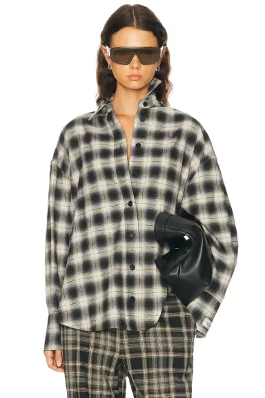THE ATTICO Button Down Check Shirt | Thumbnail 1