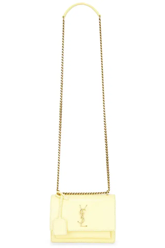 Saint Laurent Sunset Small Lizard Chain Bag