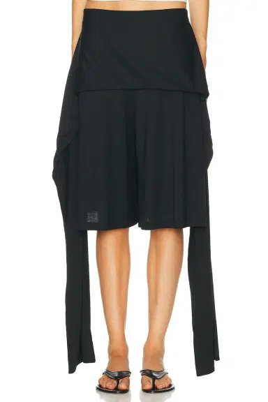 TOTEME Tie Waist Jersey Short | Thumbnail 2 TOTEME Tie Waist Jersey Short | Thumbnail 2