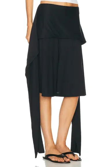 TOTEME Tie Waist Jersey Short | Thumbnail 3 TOTEME Tie Waist Jersey Short | Thumbnail 3