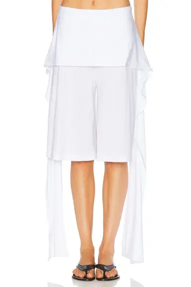 TOTEME Tie Waist Jersey Short | Thumbnail 1 TOTEME Tie Waist Jersey Short | Thumbnail 1
