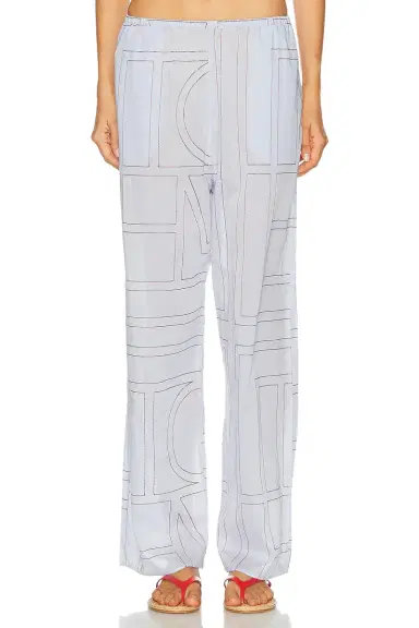 TOTEME Monogram Cotton Blend PJ Pant | Thumbnail 2