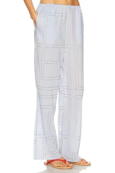 TOTEME Monogram Cotton Blend PJ Pant | Thumbnail 3