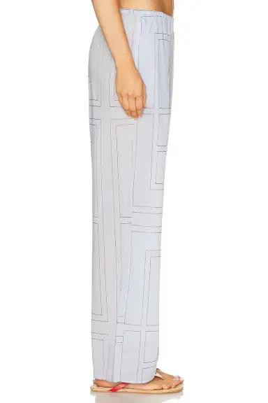 TOTEME Monogram Cotton Blend PJ Pant | Thumbnail 4