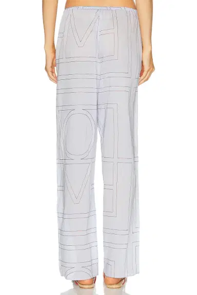 TOTEME Monogram Cotton Blend PJ Pant | Thumbnail 5