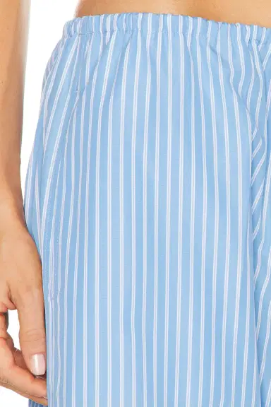 TOTEME Striped Drawstring Cotton Trouser | Thumbnail 7 TOTEME Striped Drawstring Cotton Trouser | Thumbnail 7