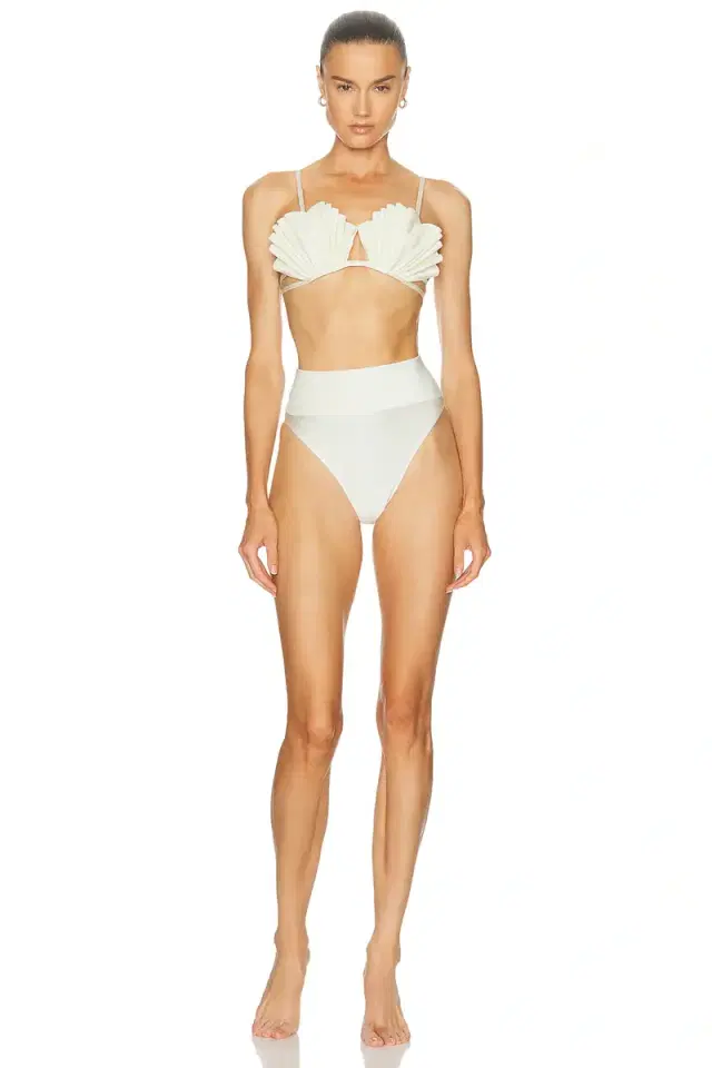 ADRIANA DEGREAS Seashell High Leg Bikini Set