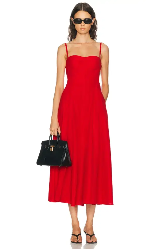Ralph Lauren Collection Poplin Marigot Sleeveless Day Dress