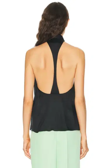 Tom Ford Monogram Silk Chiffon Halterneck Lavalliere Top | Thumbnail 3 Tom Ford Monogram Silk Chiffon Halterneck Lavalliere Top | Thumbnail 3