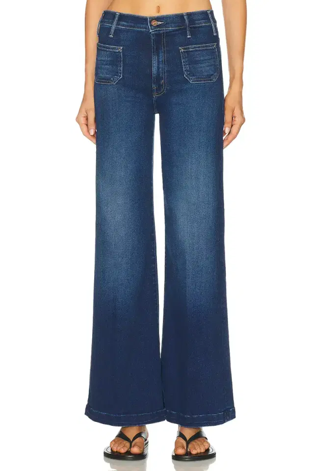 MOTHER The Hustler Roller Patch Pocket Sneak Jeans