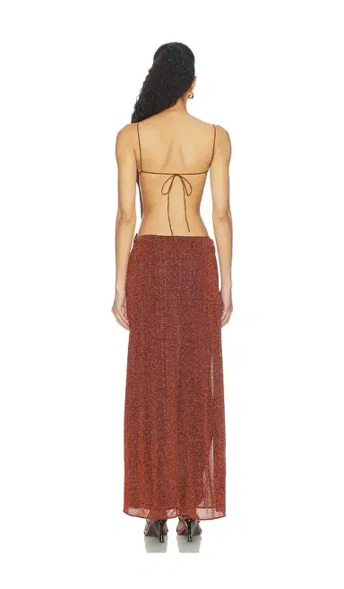 Oséree Lumiere Shell Long Dress | Thumbnail 4 Oséree Lumiere Shell Long Dress | Thumbnail 4