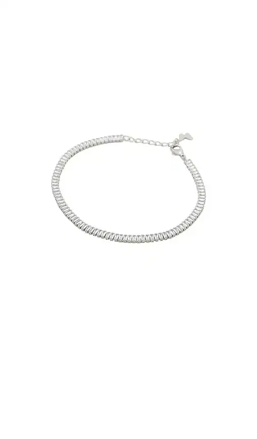 By Adina Eden Cz Baguette All Around Tennis Bracelet