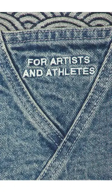 Ryoko Rain Seigaiha Denim Shorts | Thumbnail 7