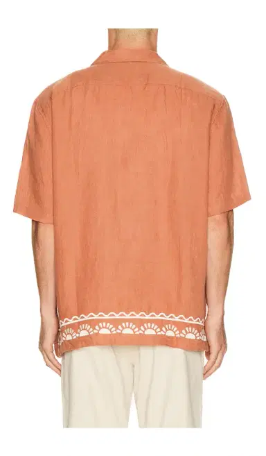 Faherty Short Sleeve Embroidered Shirt | Thumbnail 2 Faherty Short Sleeve Embroidered Shirt | Thumbnail 2