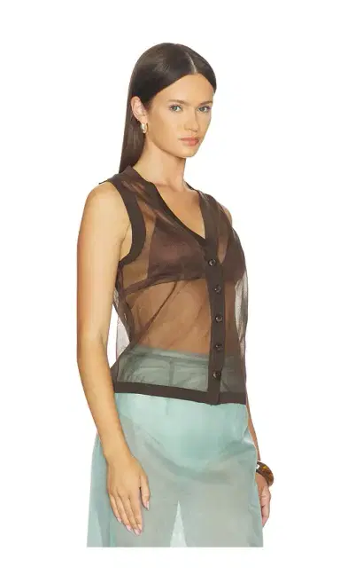 RENGGLI Sheer Knit Vest | Thumbnail 2