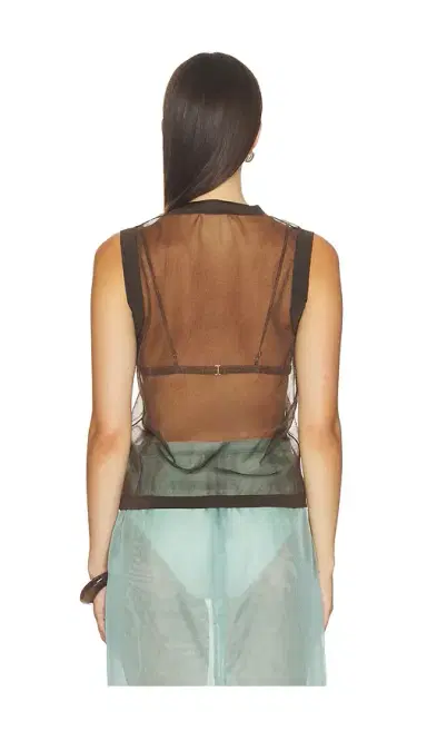 RENGGLI Sheer Knit Vest | Thumbnail 3