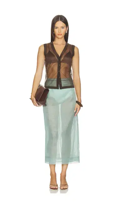 RENGGLI Sheer Knit Vest | Thumbnail 4