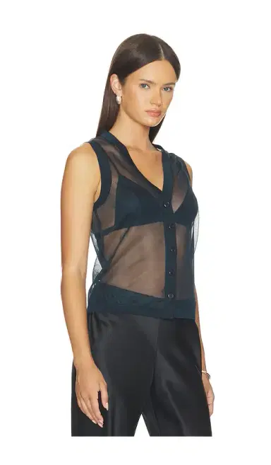 RENGGLI Sheer Knit Vest | Thumbnail 2