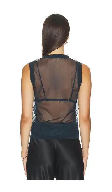 RENGGLI Sheer Knit Vest | Thumbnail 3