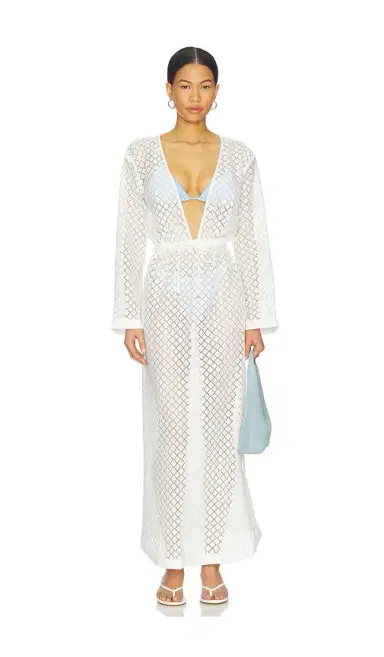 Seafolly Gathered Lace Cover Up | Thumbnail 1 Seafolly Gathered Lace Cover Up | Thumbnail 1