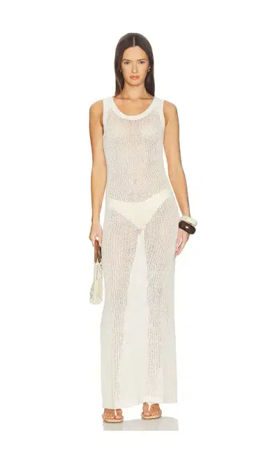 LNA Tyler Open Knit Tank Dress | Thumbnail 1 LNA Tyler Open Knit Tank Dress | Thumbnail 1