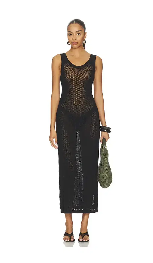 LNA Tyler Open Knit Tank Dress