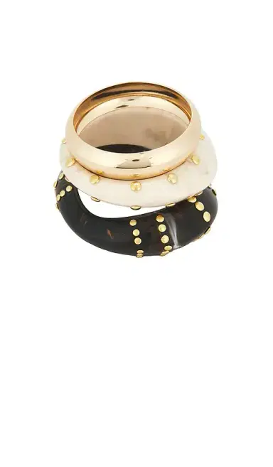 Epifene Studded Bangles Set Of 3 | Thumbnail 3 Epifene Studded Bangles Set Of 3 | Thumbnail 3