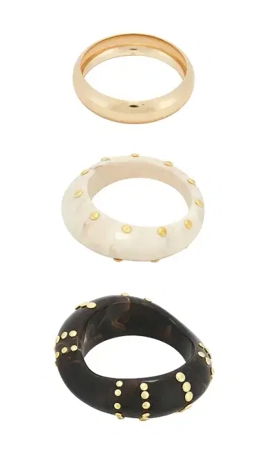 Epifene Studded Bangles Set Of 3 | Thumbnail 4 Epifene Studded Bangles Set Of 3 | Thumbnail 4