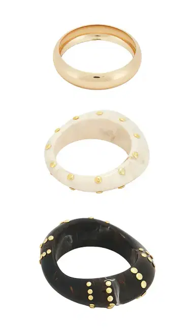 Epifene Studded Bangles Set Of 3 | Thumbnail 6 Epifene Studded Bangles Set Of 3 | Thumbnail 6