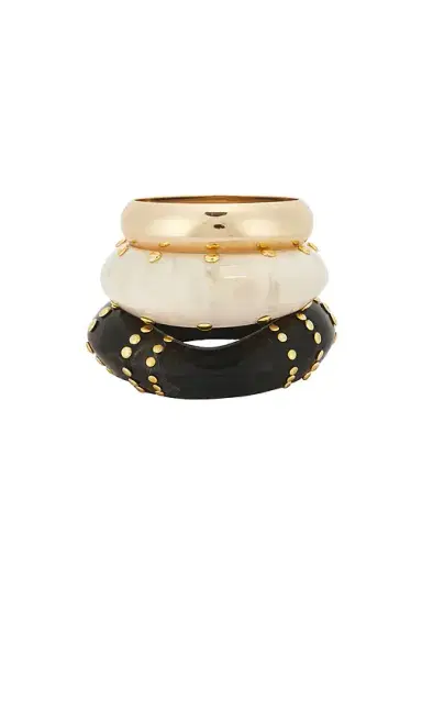 Epifene Studded Bangles Set Of 3 | Thumbnail 1 Epifene Studded Bangles Set Of 3 | Thumbnail 1