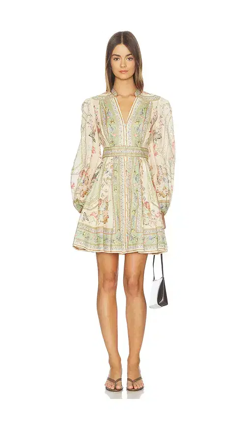 Roselight Plunge Mini Dress