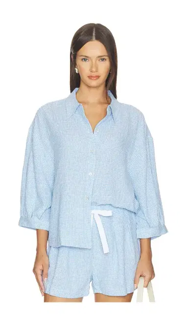 Eberjey Linen Blend Relaxed Sleeve Top | Thumbnail 1 Eberjey Linen Blend Relaxed Sleeve Top | Thumbnail 1