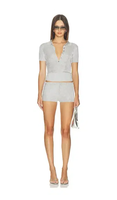 Guizio Relaxed Metallic Short | Thumbnail 5 Guizio Relaxed Metallic Short | Thumbnail 5