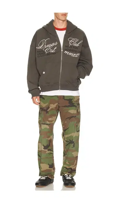 DRMERS CLUB Cursive Zip Up Hoodie | Thumbnail 3