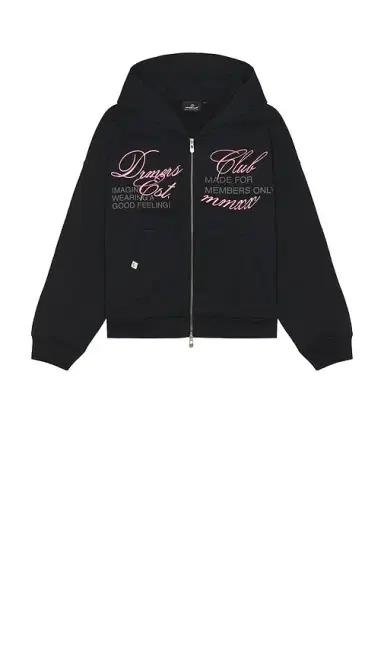 DRMERS CLUB Cursive Zip Up Hoodie | Thumbnail 4