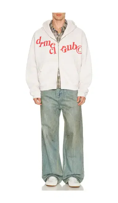 DRMERS CLUB Hanging Letters Zip Up Hoodie | Thumbnail 3