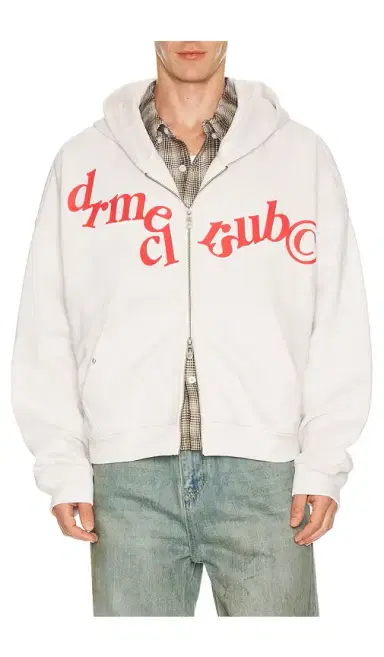 DRMERS CLUB Hanging Letters Zip Up Hoodie | Thumbnail 1