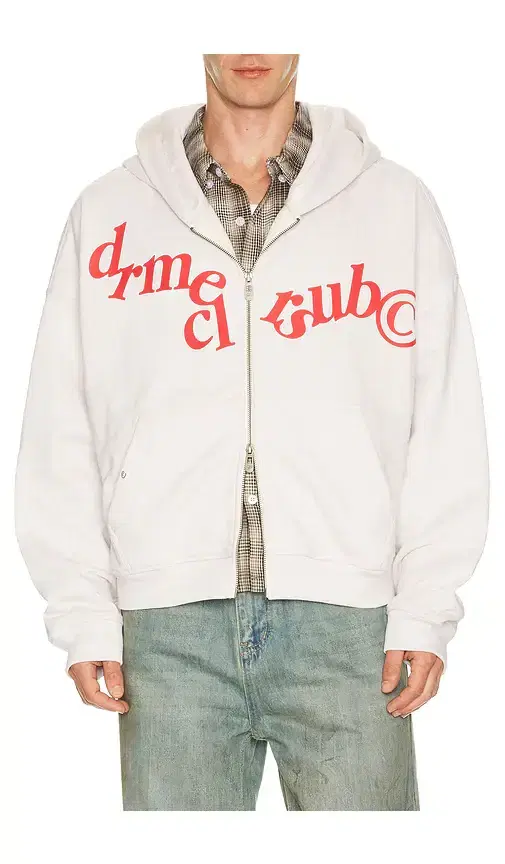 DRMERS CLUB Hanging Letters Zip Up Hoodie