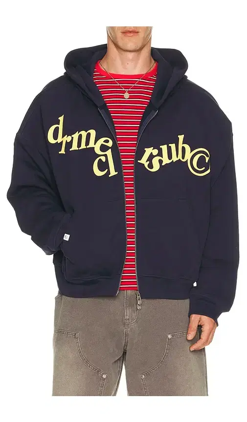 Hanging Letters Zip Up Hoodie