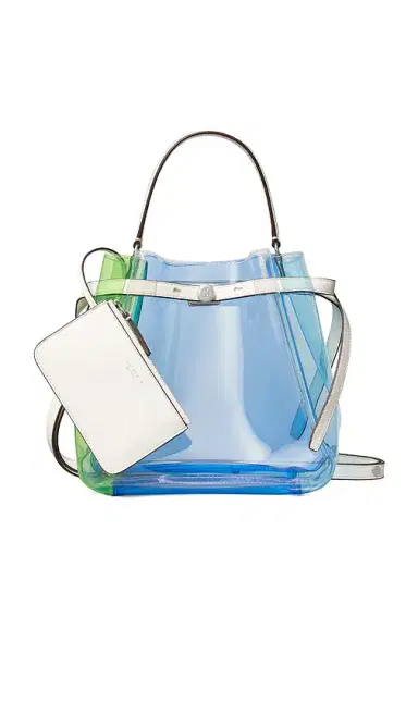 Tory Burch Romy Color-Block Clear Bucket Bag | Thumbnail 4 Tory Burch Romy Color-Block Clear Bucket Bag | Thumbnail 4