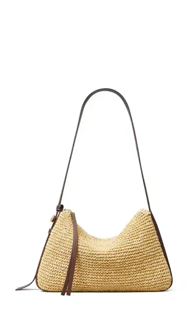 Tory Burch Romy Straw Shoulder Bag | Thumbnail 1 Tory Burch Romy Straw Shoulder Bag | Thumbnail 1