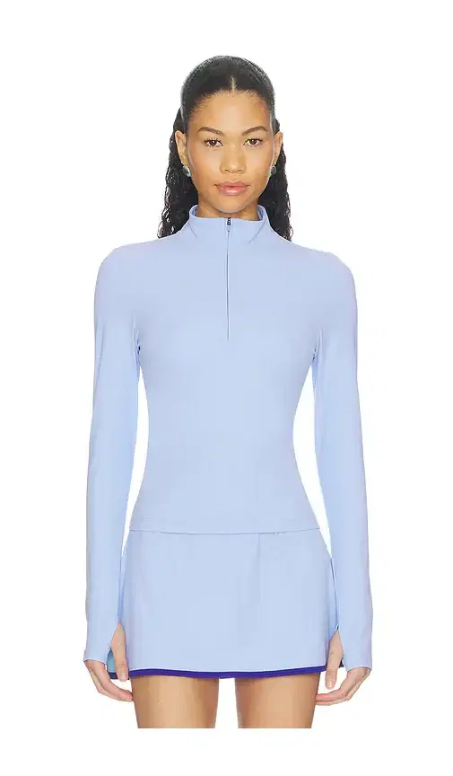 Splits59 Tess Rigor Half Zip Waist Length Top
