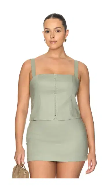 GOOD AMERICAN The Linen Corset Top | Thumbnail 2 GOOD AMERICAN The Linen Corset Top | Thumbnail 2