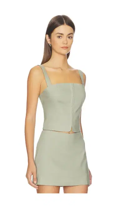 GOOD AMERICAN The Linen Corset Top | Thumbnail 3 GOOD AMERICAN The Linen Corset Top | Thumbnail 3
