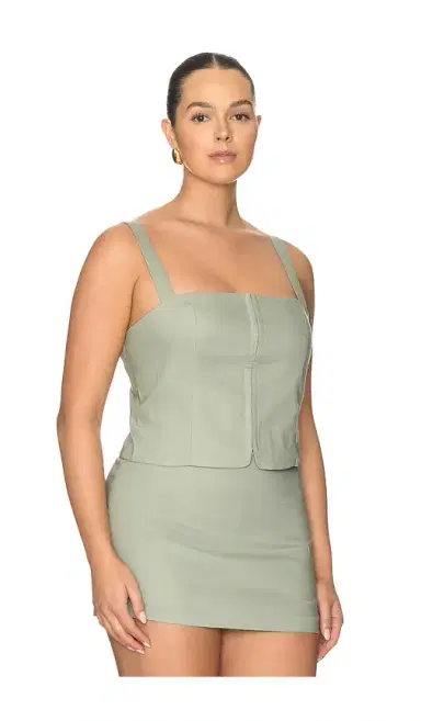 GOOD AMERICAN The Linen Corset Top | Thumbnail 4 GOOD AMERICAN The Linen Corset Top | Thumbnail 4