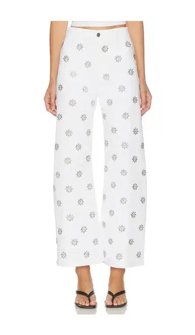 Veronica Beard Grant High Rise Wide Leg Crop | Thumbnail 1 Veronica Beard Grant High Rise Wide Leg Crop | Thumbnail 1