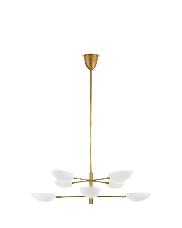 Visual Comfort Signature Graphic Large Two Tier Chandelier By AERIN