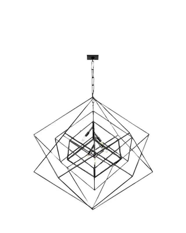Visual Comfort Signature Cubist Large Chandelier By Kelly Wearstler